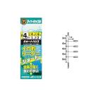 【爆買】【ネコポス対象品】ヤマシタ ライトイカ釣リーダー 4-6 4本 ショート サルカン