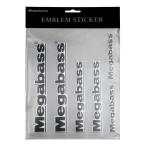 Megabass(メガバス) EMBLEM STICKER(エンブレム ステッカー) ブラック (爆買)