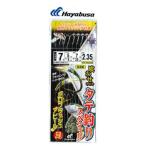 船釣り・船竿 ハヤブサ 活き餌一撃 喰わせサビキ タテ釣りスペシャル ホロフラッシュアピール 針7/ハリス5 白×金