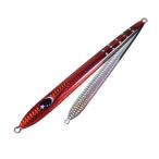 ジギング・タコベイト ゼスタ スローエモーションフレア スリム 180g 130.FRSBL フルレッドスポットブルーグロー