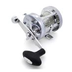8/1-2は全品+P5%  ベイトリール アブガルシア AMB アンバサダー    6500CL 右巻き スティール グレー