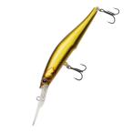8/1-2は全品+P5%  バス釣り用ハードルアー アルファタックル クレイジー ミノー 96DD/SP 96mm #06 ゴールデンシャイナー