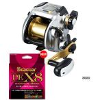 シマノ  プレミオ ３０００ ＰＥライン４号４００ｍ(シーガー PE X8 ※8本撚り)セット！ 電動リールに糸を巻いてお届けします！ shimano PLEMIO