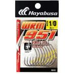 ハヤブサ 釣り具 ワーム フック バス WRM951 AERO ツヤケシBN 95181 6号 おすすめ 便利 Hayabusa 爆買