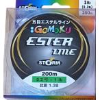 ラパラ 五目 エステルライン 200m 0.3号 1.5lb クリア / 道糸 釣具 メール便可